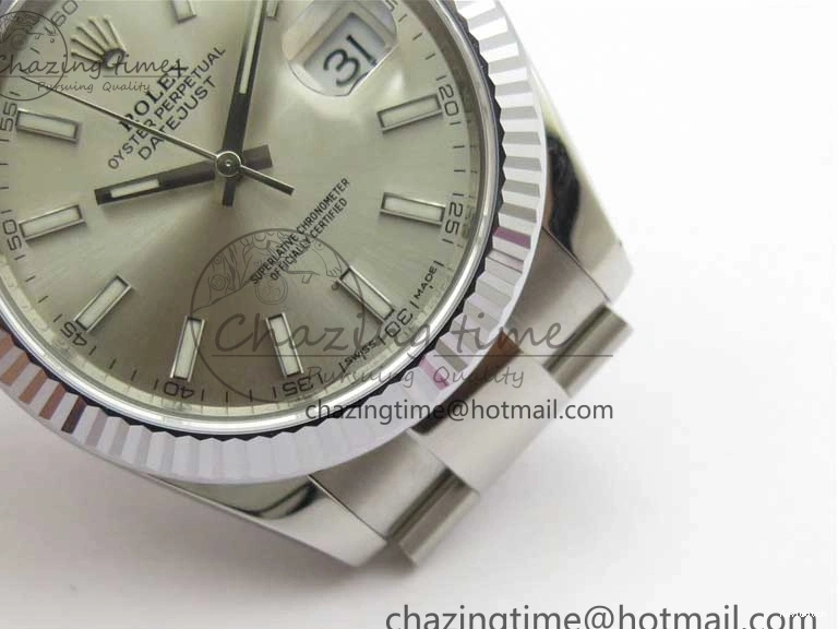 Edition DateJust 41 VSF 904L VS3235 Silver Bracelet 126334 Best on Dial 1:1 SS Oyster 0506